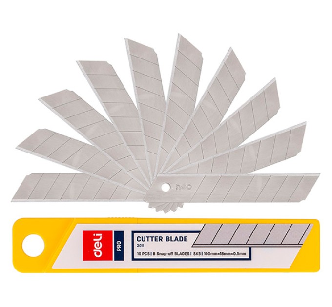 Лезвия для ножа 18 мм, 10 шт 2011