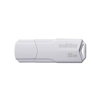 Флеш-накопитель 32 Гб, USB 2.0, SMART BUY Clue, белый SB32GBCLU-W
