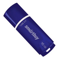 Флеш-накопитель 16 Гб, USB 3.0, SMART BUY, синий SB16GBCRW-BL Флеш-накопитель 16 Гб, USB 3.0, SMART BUY, синий SB16GBCRW-BL
