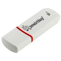 Флеш-накопитель 16 Гб, USB, SMART BUY, белый SB16GBCRW-W Флеш-накопитель 16 Гб, USB, SMART BUY, белый SB16GBCRW-W