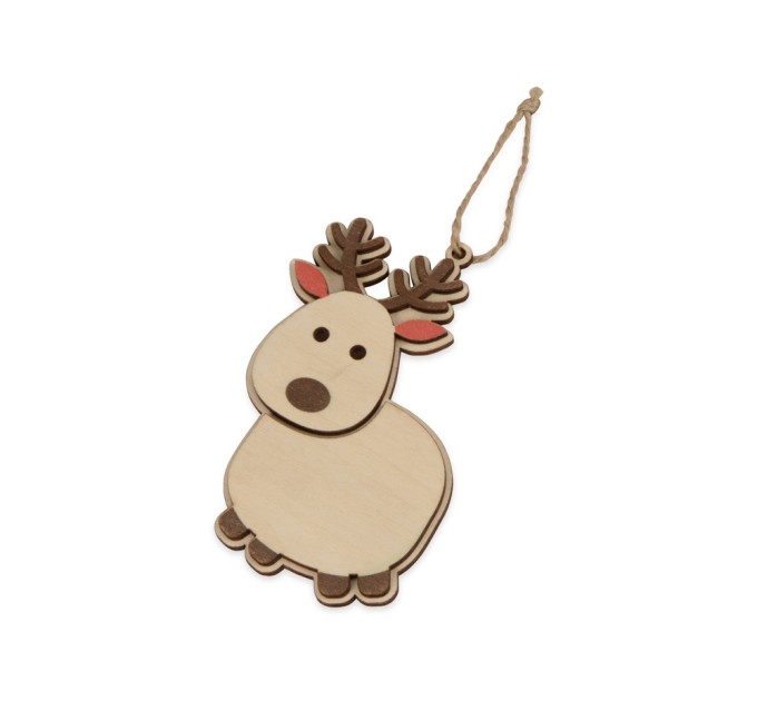 Подвеска деревянная Олень