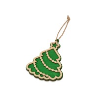 Подвеска деревянная Новогодняя ёлочка Подвеска деревянная Новогодняя ёлочка