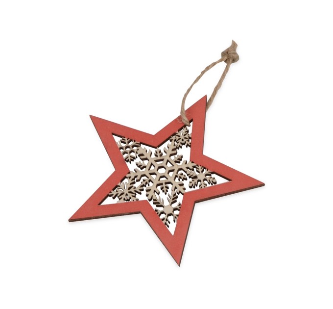 Подвеска деревянная Звездочка