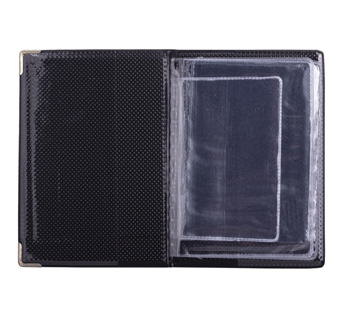 Обложка для автодокументов, 128х92 мм, ПВХ под кожу, конгревное тиснение, цвет ассорти А5-12