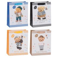 Пакет бумажный, подарочный, «HELLO! BEAR» KR6422M-1-4