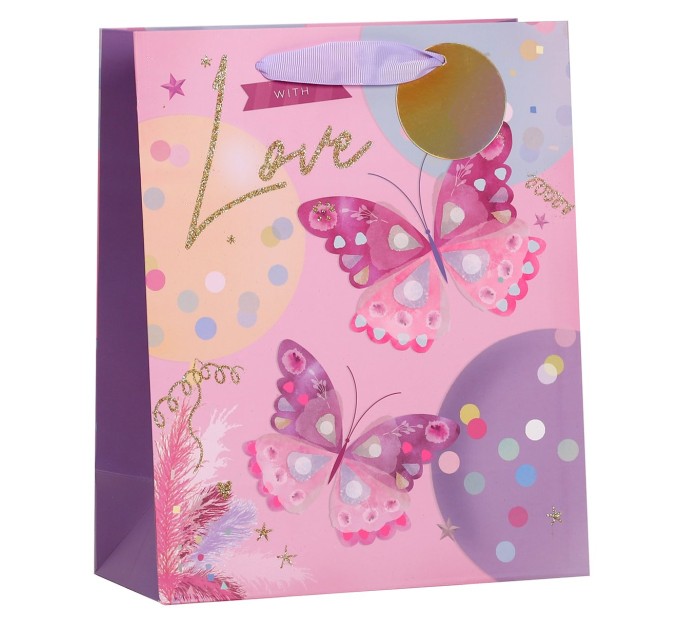 Пакет бумажный, подарочный, «LOVE&SURPRISE» KR9679S-1-4