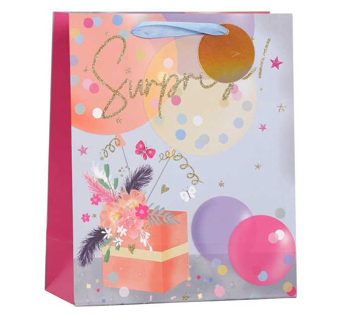 Пакет бумажный, подарочный, «LOVE&SURPRISE» KR9679S-1-4