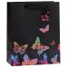 Пакет бумажный, подарочный, «Бабочки на черном» KR8519M-1-4
