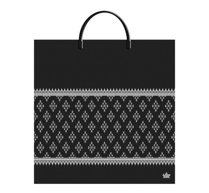 Пакет Шарф принт с пластиковой ручкой