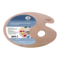 Палитра деревянная, овальная 261018_01