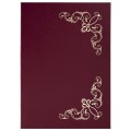 Папка адресная, Виньетка, бордовая 129575