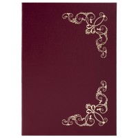Папка адресная, Виньетка, бордовая 129575