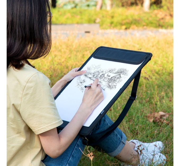 Папка-планшет для рисования 480х360, черная 73932