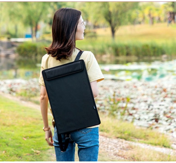 Папка-планшет для рисования 480х360, черная 73932