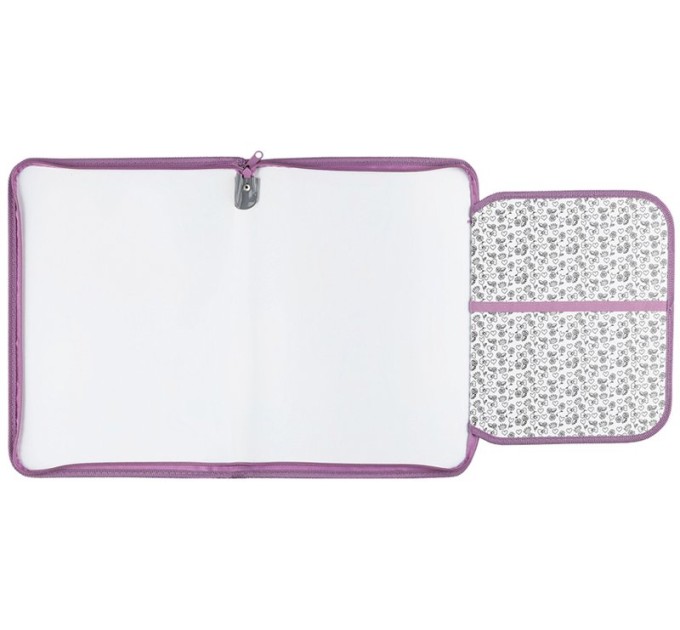 Папка для труда A4, «Girls Power», пластик, молния вокруг, откид. планка ПТР-5_42256