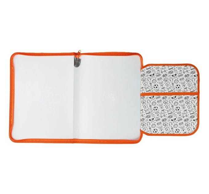 Папка для труда A4, «Street art», пластик, молния вокруг, откид. планка ПТР-5_43827