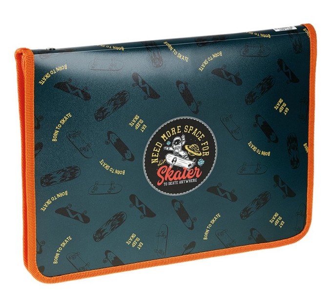 Папка для труда A4, «Street art», пластик, молния вокруг, откид. планка ПТР-5_43827