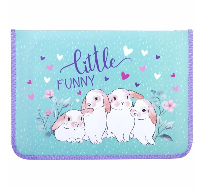 Папка для труда A4, 1 отделение, откидная планка, органайзер, «Little bunny» 270984