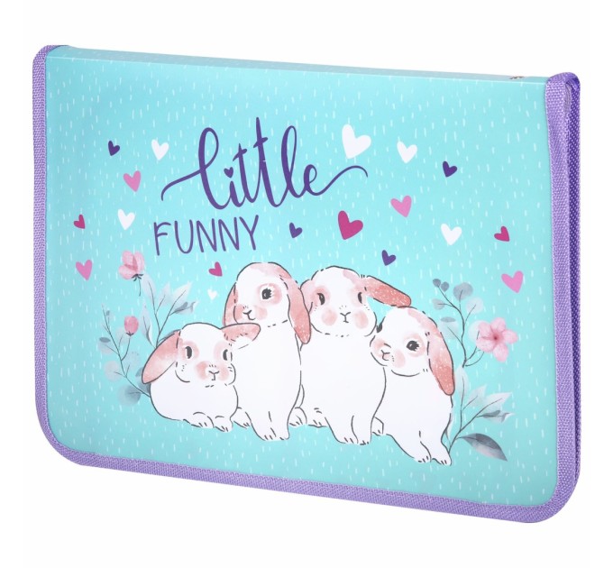 Папка для труда A4, 1 отделение, откидная планка, органайзер, «Little bunny» 270984