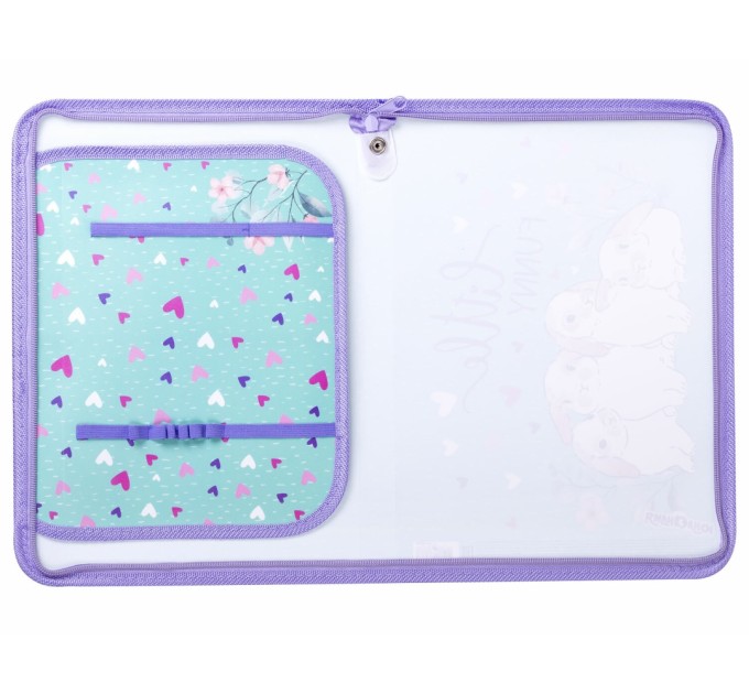 Папка для труда A4, 1 отделение, откидная планка, органайзер, «Little bunny» 270984