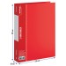 Папка 2 кольца, А4, 40 мм, красная, 700 мкм ABp_24103