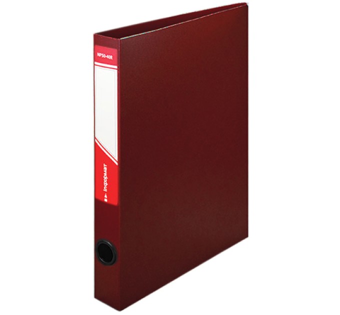 Папка 4 кольца, А4, 40 мм, красная, inФормат 5675RNP