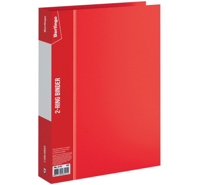Папка 2 кольца, А4, 40 мм, красная, 700 мкм ABp_24103