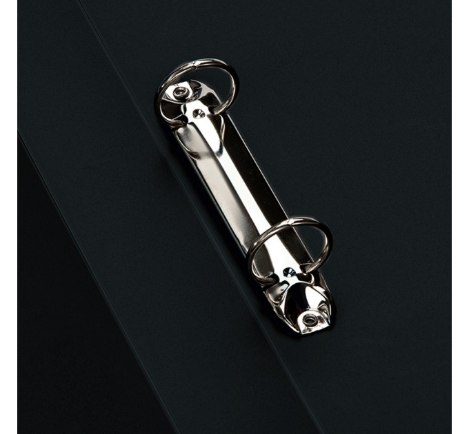 Папка 2 кольца, А4, 40 мм, черная, 700 мкм ABp_24101