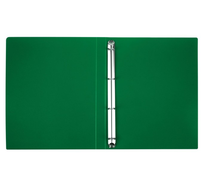 Папка 4 кольца, A4, 25 мм, зеленая ММ-32182