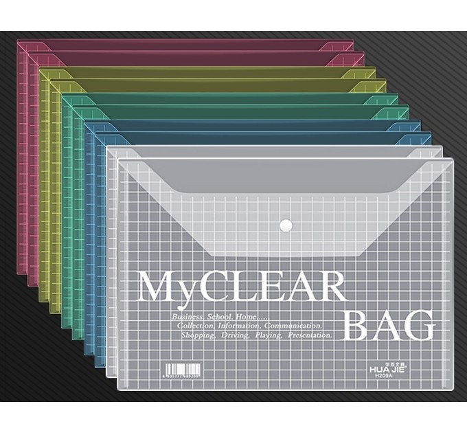 Папка конверт A4, на кнопке Н209А-18C