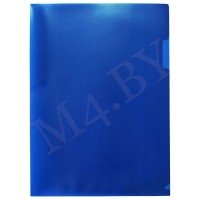 Папка уголок А4, синяя 180-Е/295Т