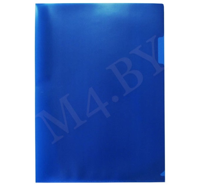 Папка уголок А4, синяя 180-Е/295Т