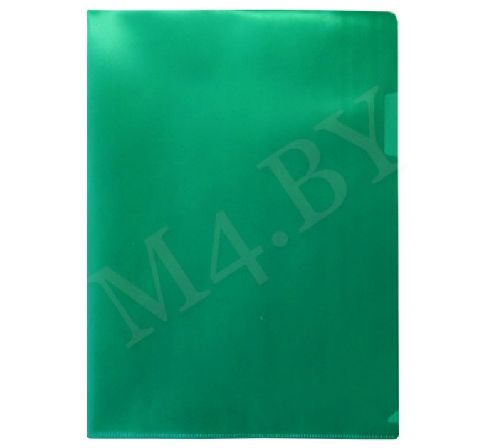 Папка уголок A4, зеленая 180-Е/334Т