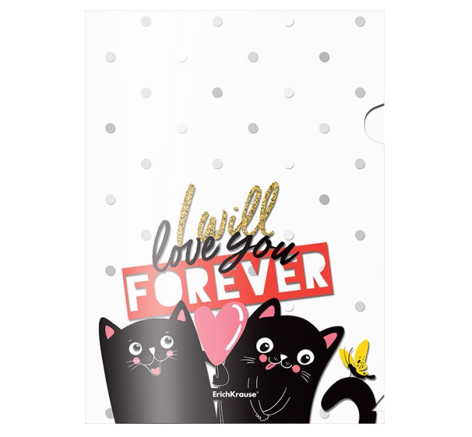 Папка уголок А4, «FELINE FRIENDS» 54890