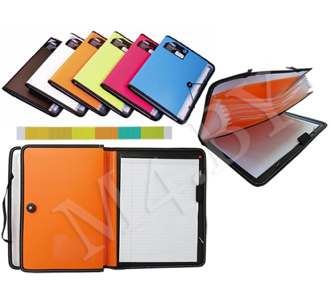 Папка на резинке, А4, 7 отделений, с блокнотом 38965