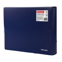 Папка-короб на резинках, 50 мм, синяя, 0.7 мм 224162