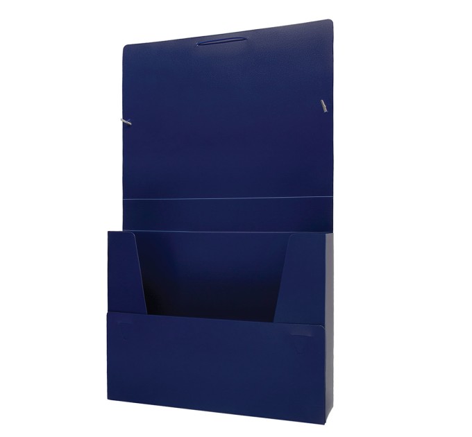 Папка-короб на резинках, 50 мм, синяя, 0.7 мм 224162
