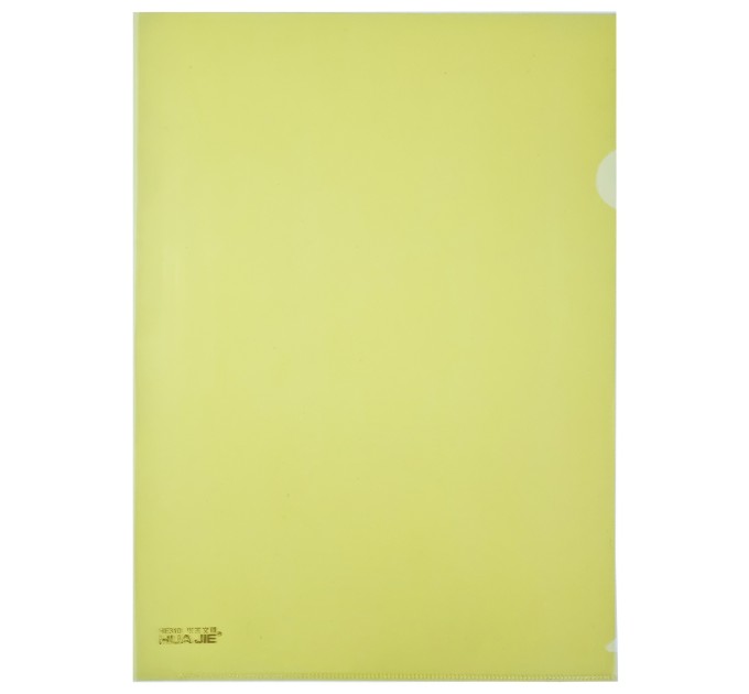 Папка уголок А4, желтая HE310В-18C