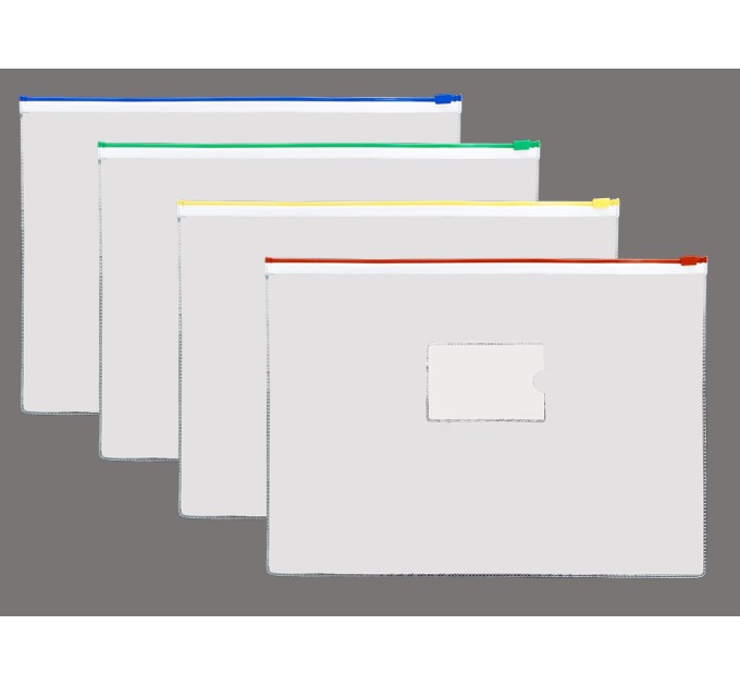 Папка на молнии A4, с карманом HF56-18C