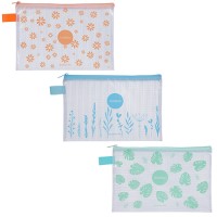 Папка на молнии А4, «Цветочные узоры» А3254