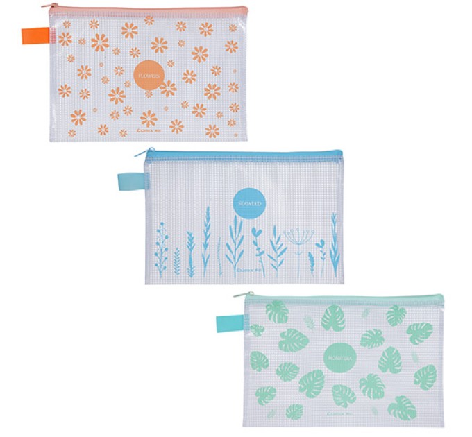 Папка на молнии А4, «Цветочные узоры» А3254