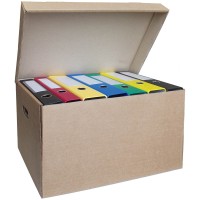 Короб архивный 480х325х295 мм, с крышкой, гофрокартон, OfficeSpace 192294 Короб архивный 480х325х295 мм, с крышкой, гофрокартон, OfficeSpace 192294