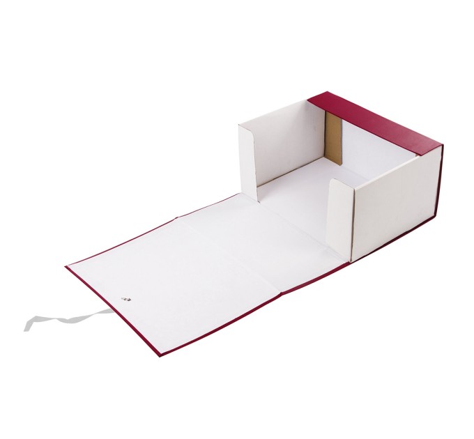 Короб архивный А4, 150 мм, бумвинил, до 1400 л., бордовый 122806