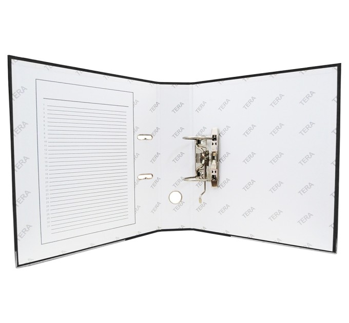 Регистратор A4, 75 мм, ПВХ, черный H205A