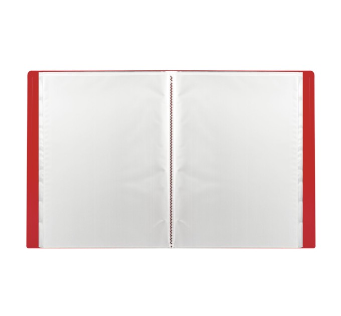 Папка на 10 вкладышей, A4, красная, 0.5 мм 225690