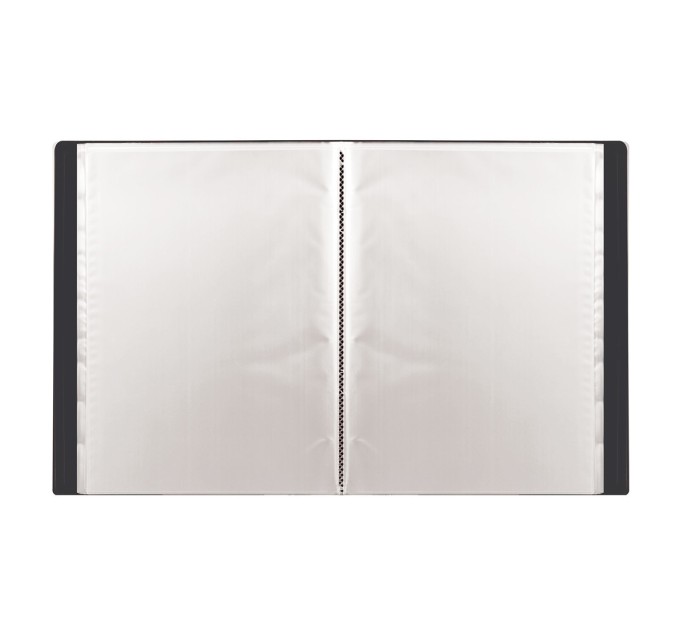 Папка на 20 вкладышей А4, черная, 0.5 мм 225693