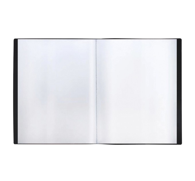 Папка на 20 вкладышей А4, черная, СТАММ ММ-32196