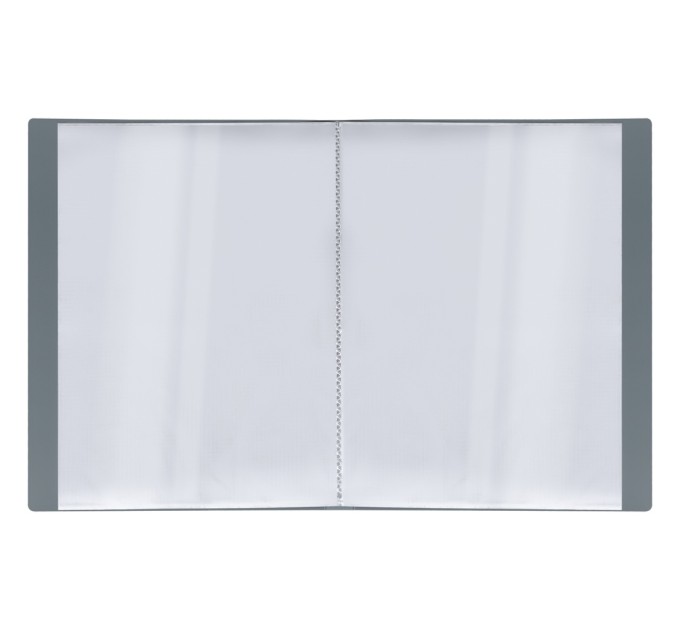 Папка на 40 вкладышей, A4, 21 мм, 600 мкм, серая ММ-30622