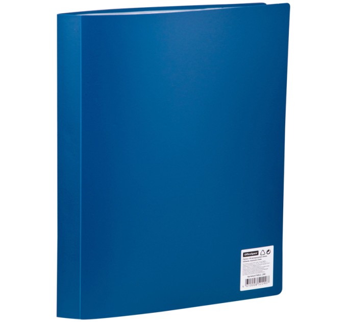 Папка на 40 вкладышей, A4, синяя F40L2_290