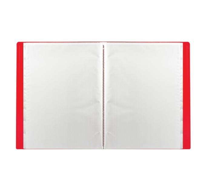 Папка на 20 вкладышей А4, красная, 0.5 мм 225694